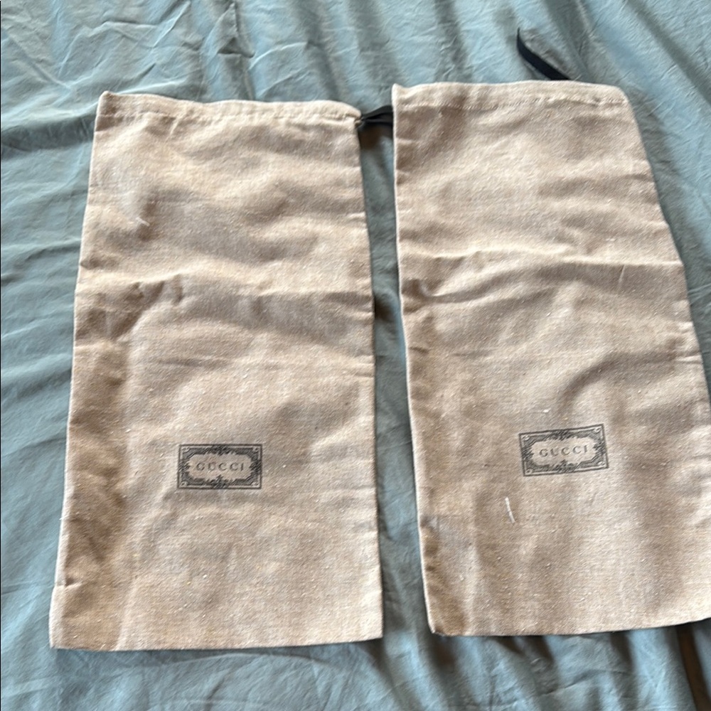 Gucci Tan Dust Shoe Bags